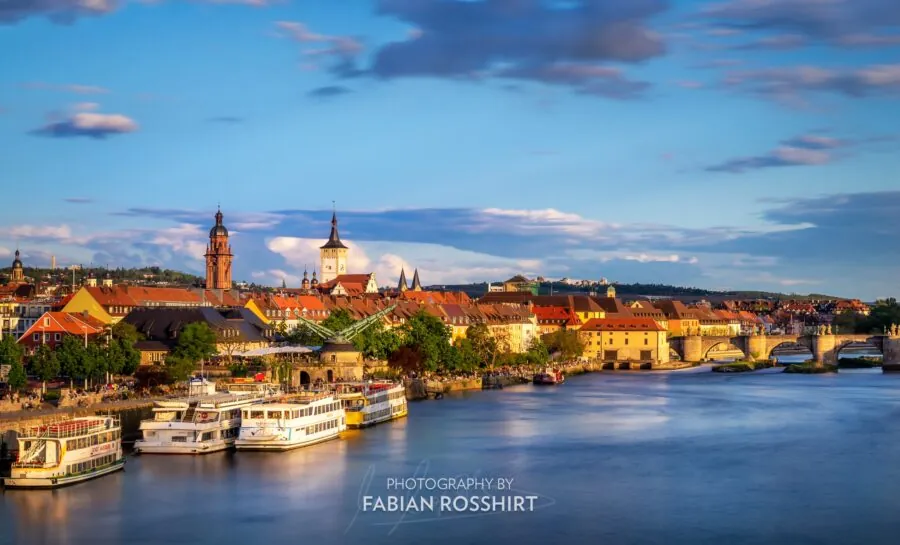 Wandbild Würzburg Waterfront